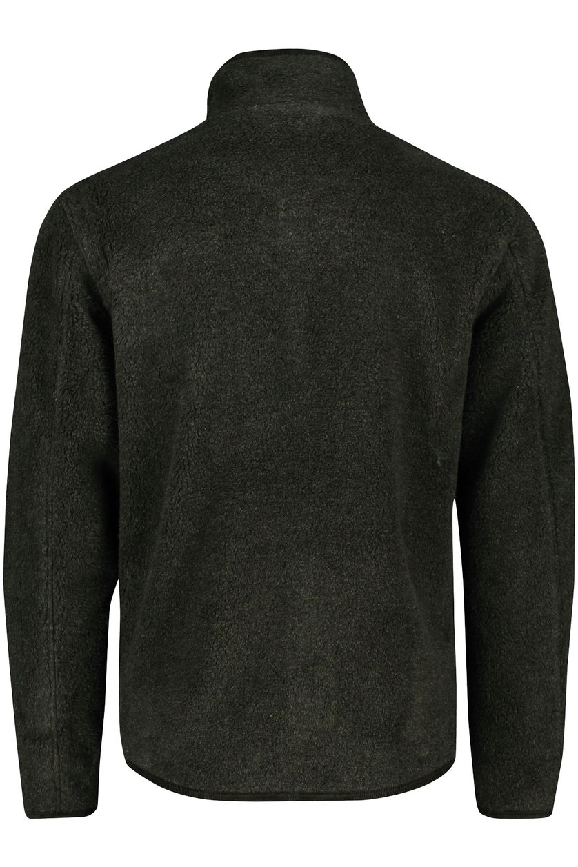 Outdoorvest Barbour groen fleece effen