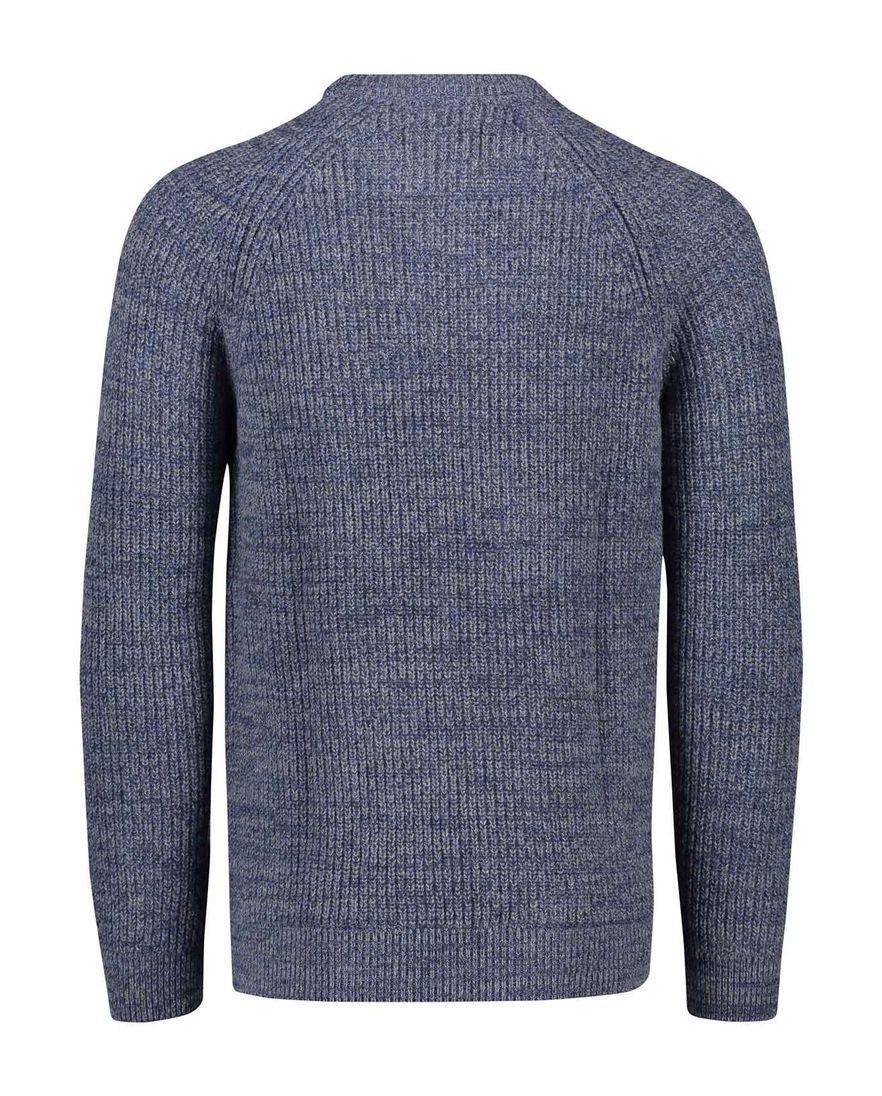 Barbour trui blauw wol gemeleerd normale fit