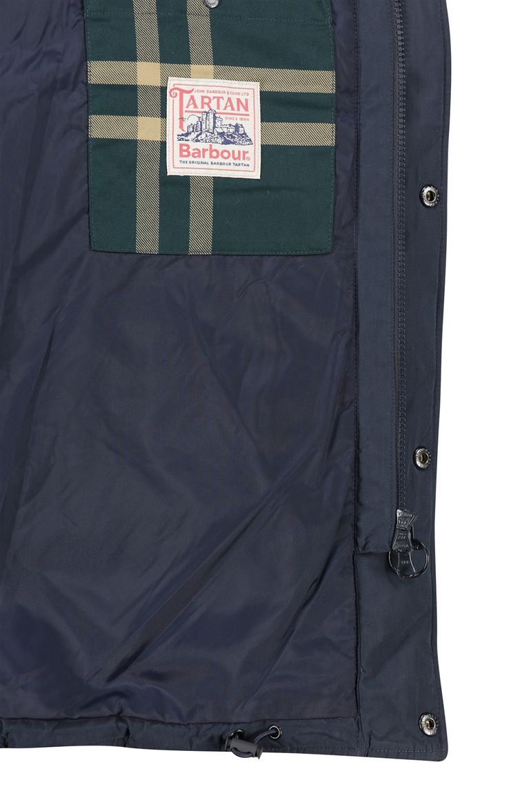 Barbour tussenjas effen donkerblauw normale fit