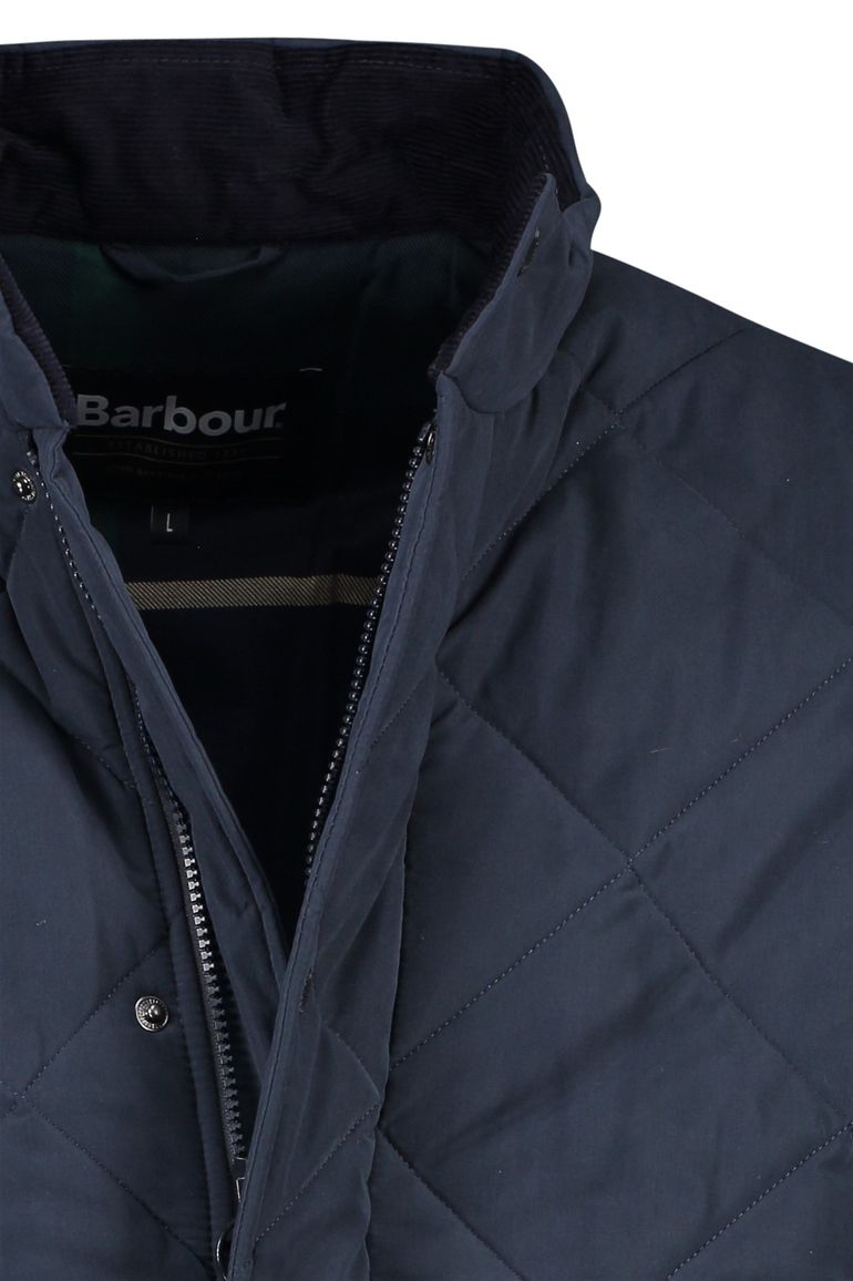 Barbour tussenjas effen donkerblauw normale fit