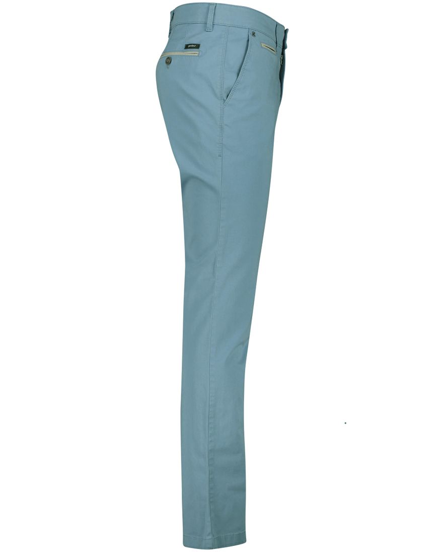 Gardeur Pantalon effen blauw normale fit