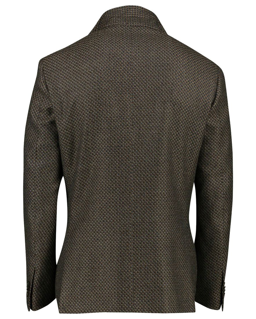 Corneliani colbert bruin geruit virginwol