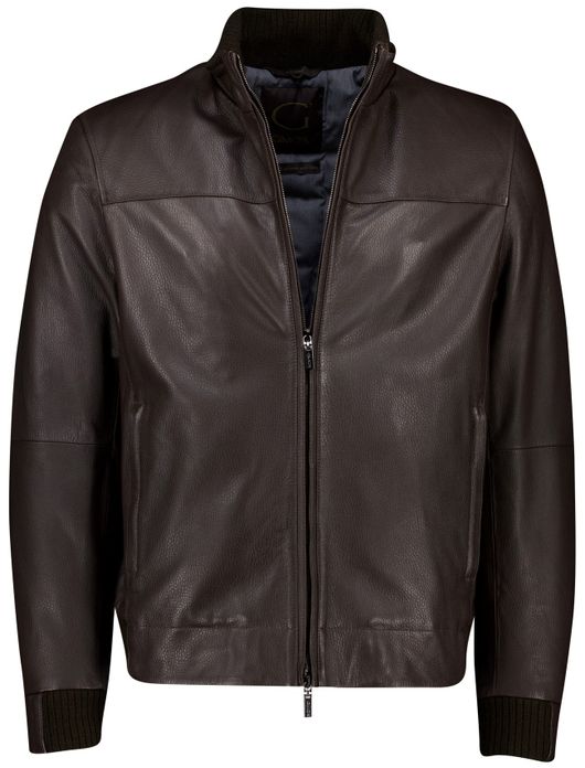 Gimo's winterjas bruin leer