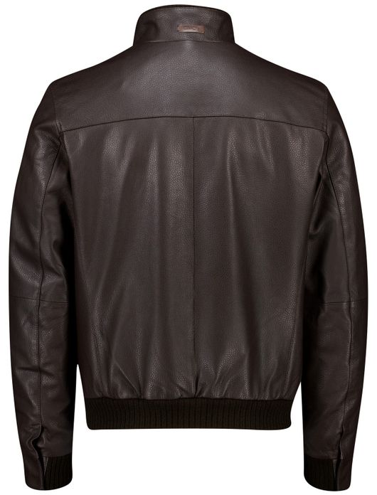 Gimo's winterjas bruin leer