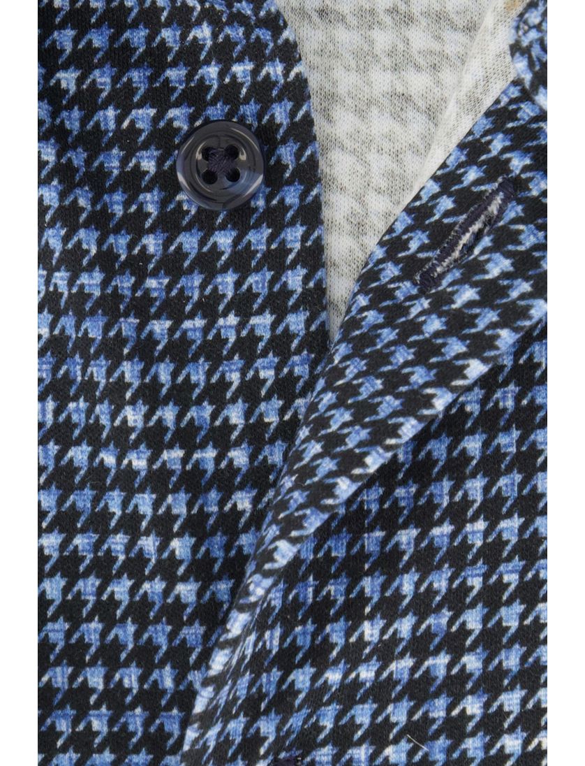 Blue Industry overhemd Slim Fit blauw geprint