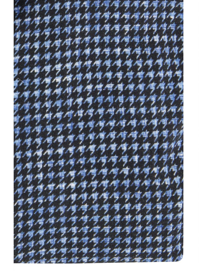 Blue Industry overhemd Slim Fit blauw geprint