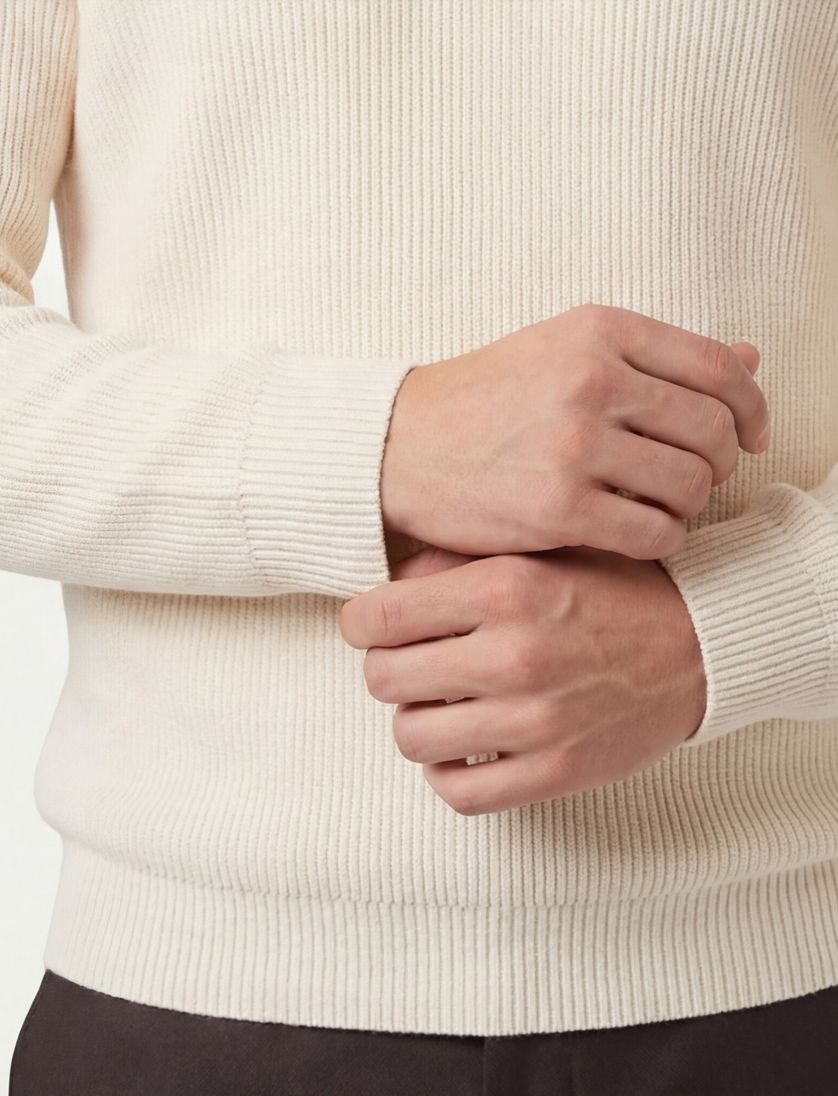 trui Blue Industry off-white