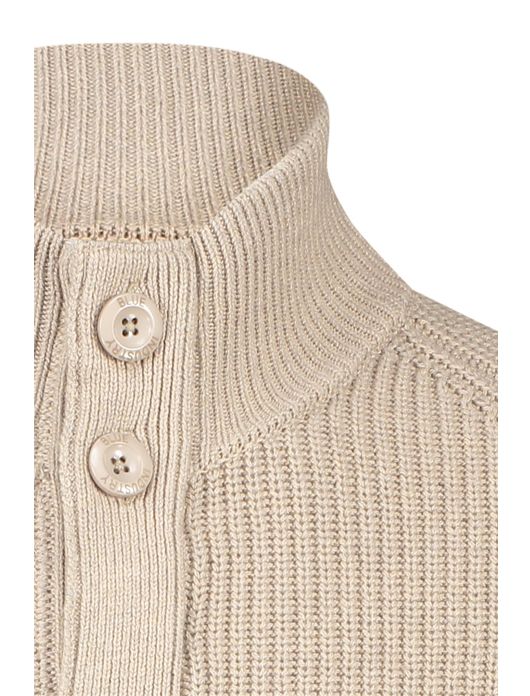 Blue Industry vest met knopen beige