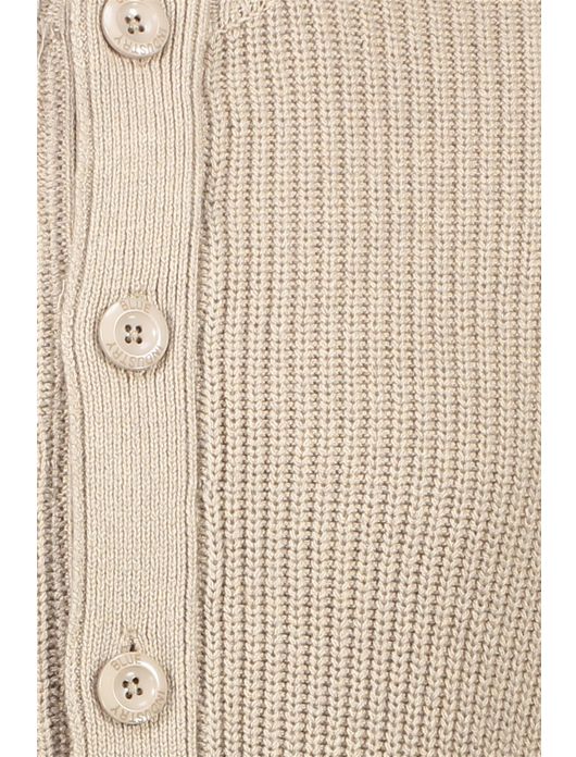 Blue Industry vest met knopen beige