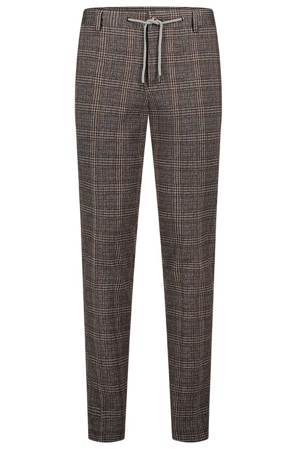 pantalon mix en match Blue industry bruin geruit