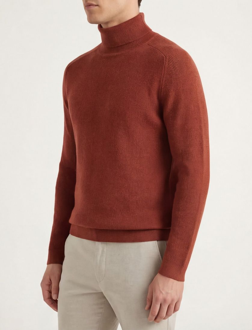 trui Blue industry effen oranje