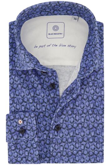 Blue Industry casual overhemd blauw Blue industry