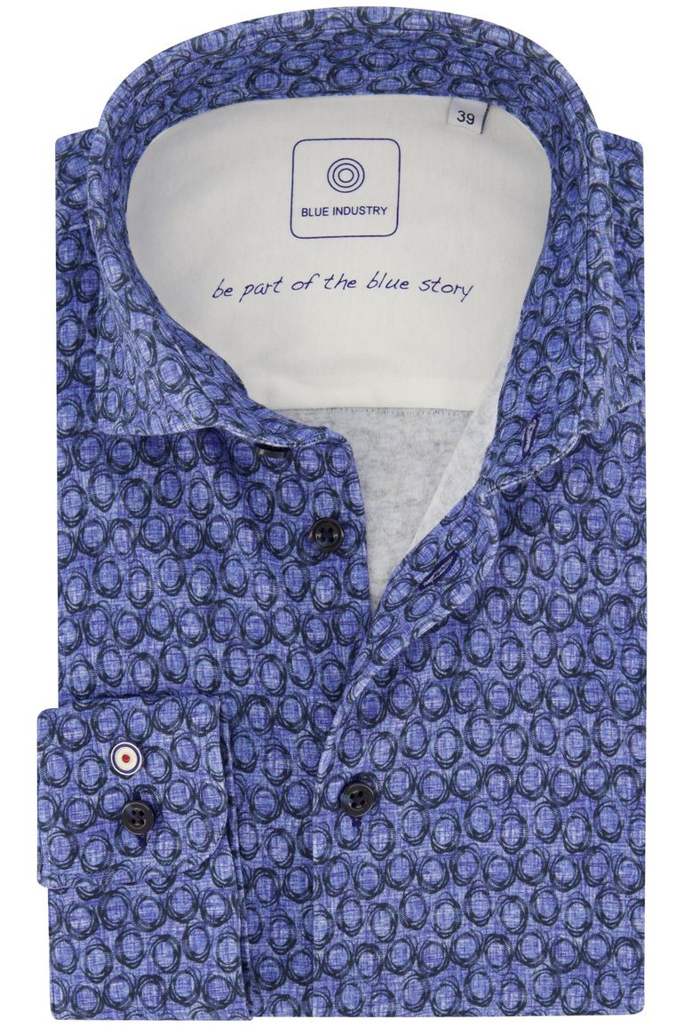 casual overhemd blauw Blue industry