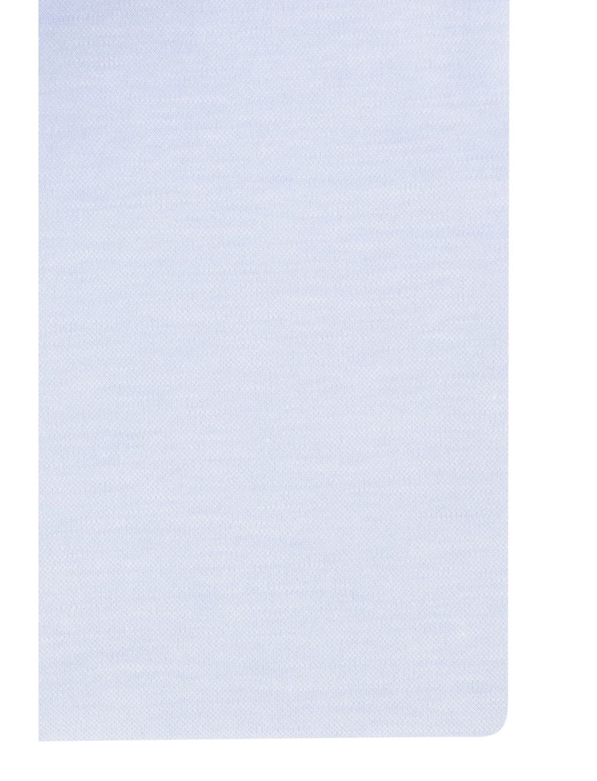 Overhemd Japanese knitted Profuomo lichtblauw katoen