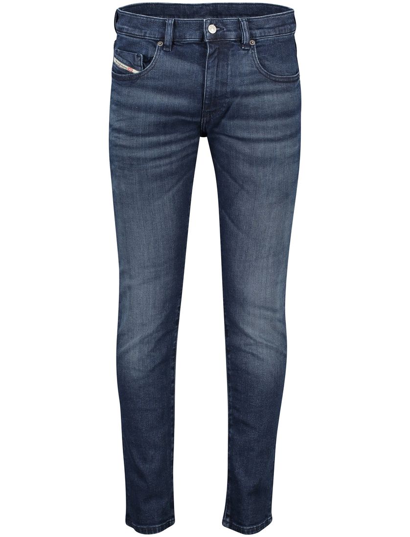 katoenen Diesel broek donkerblauw D-Strukt slim fit