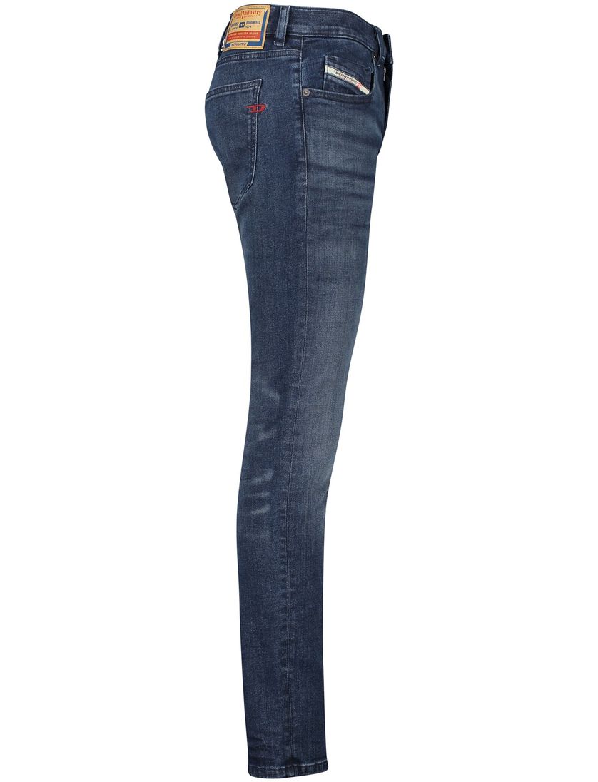 katoenen Diesel broek donkerblauw D-Strukt slim fit