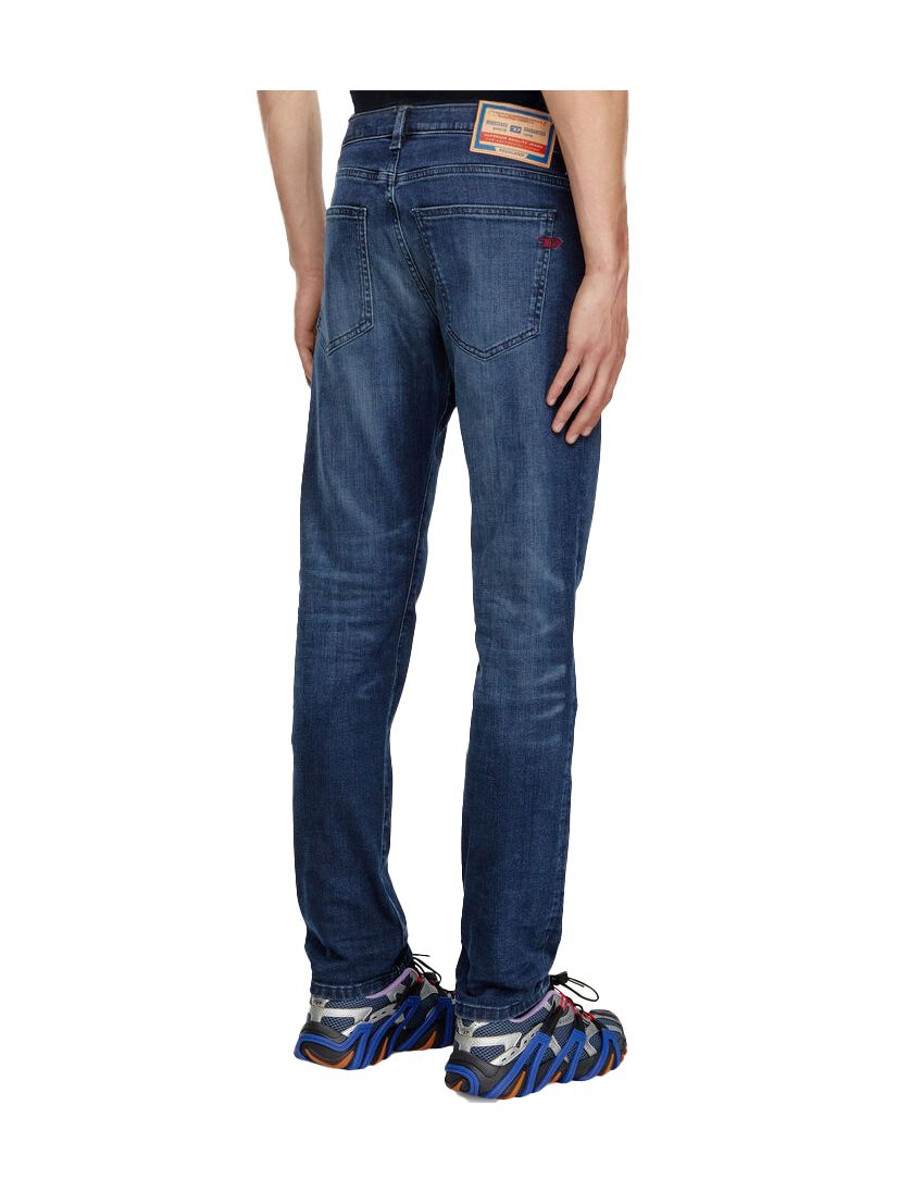 katoenen Diesel broek donkerblauw D-Strukt slim fit