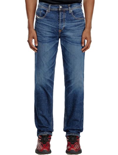 Diesel Katoenen Diesel jeans blauw D-Finitive wijde fit