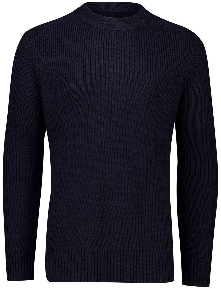 trui Butcher of Blue donkerblauw structuur