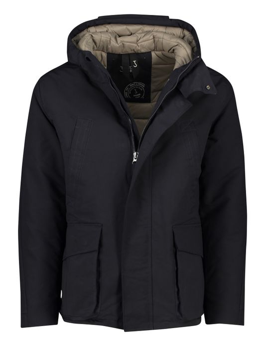 Butcher of Blue winterjas donkerblauw