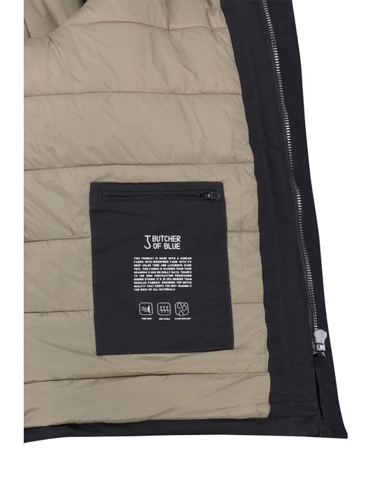 Butcher of Blue winterjas donkerblauw