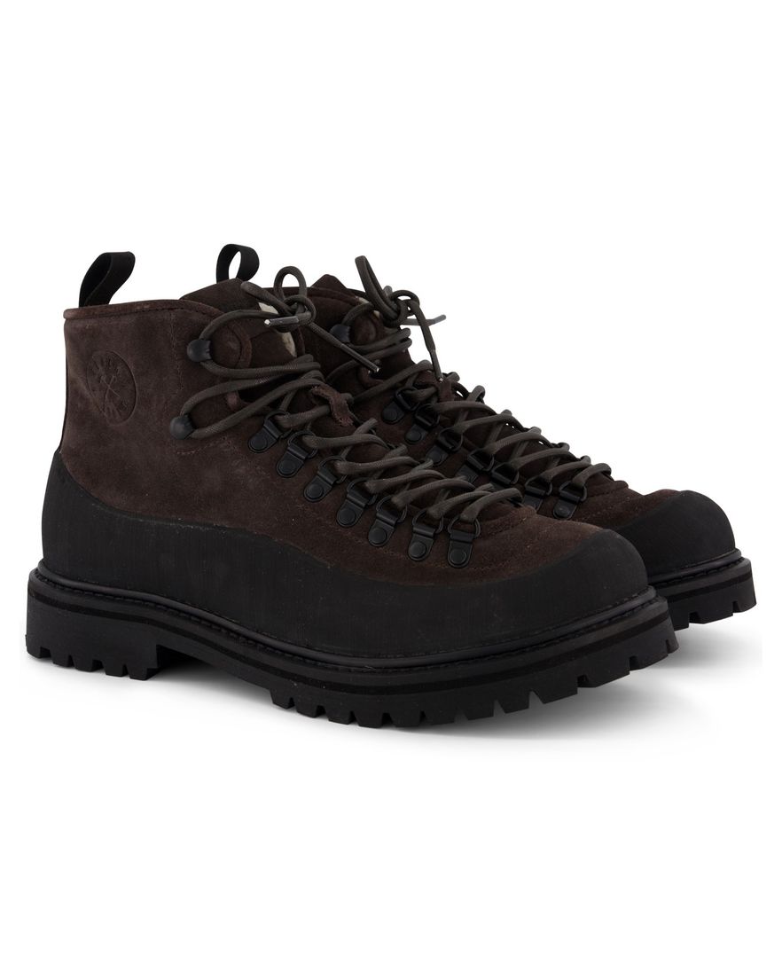 Hoge Blackstone boots bruin effen leer