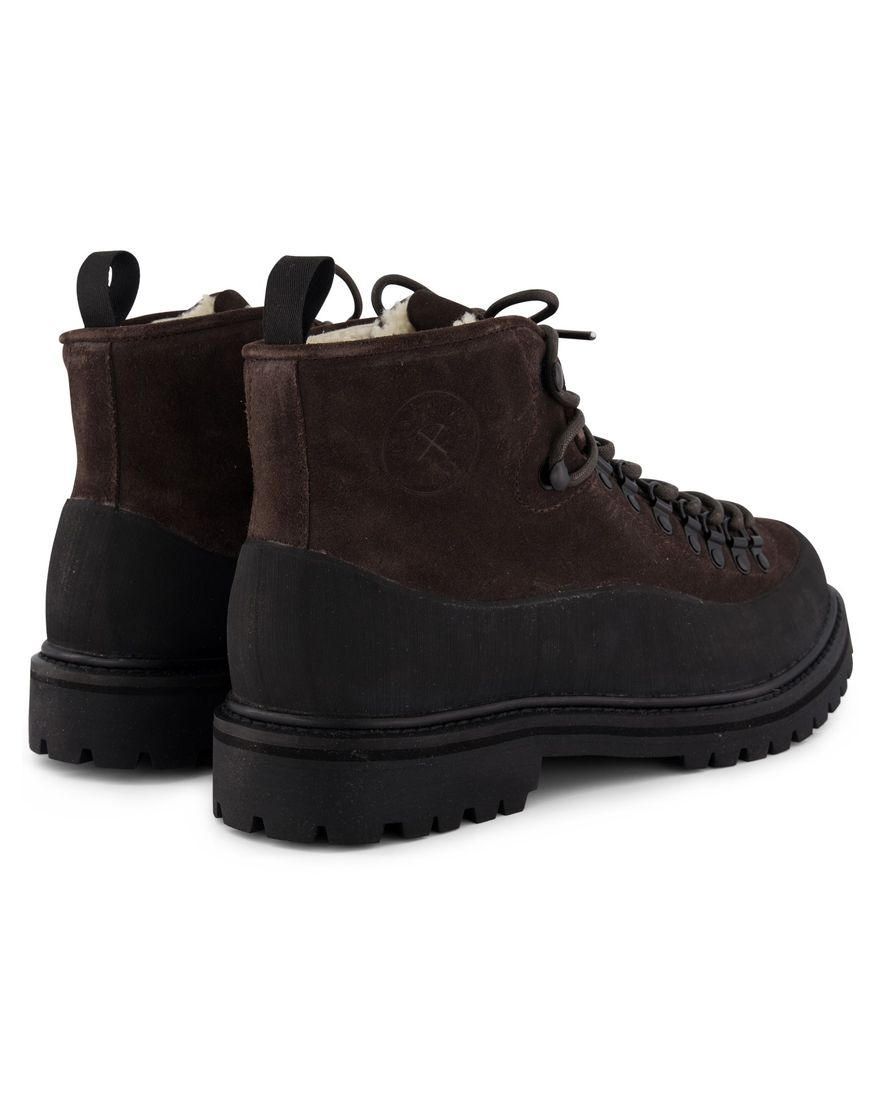 Hoge Blackstone boots bruin effen leer