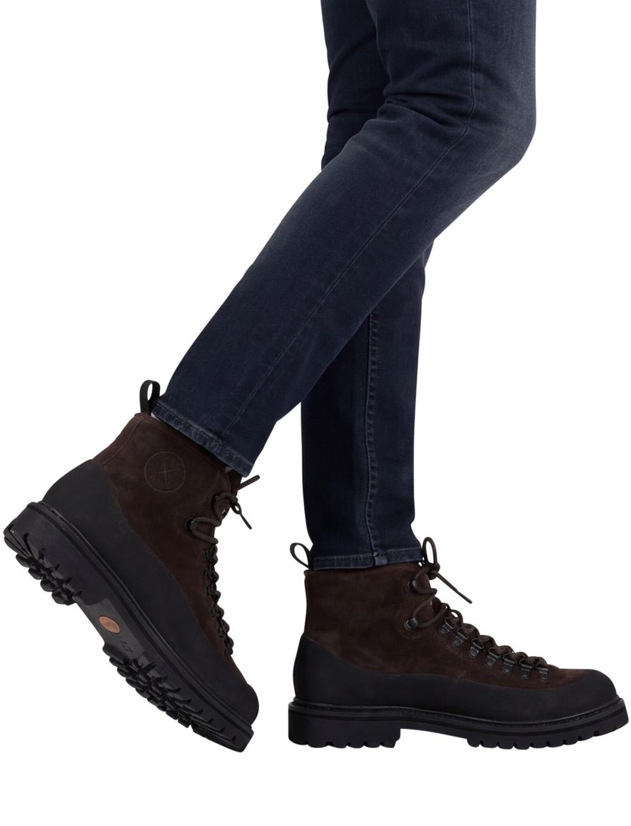 Hoge Blackstone schoenen bruin effen