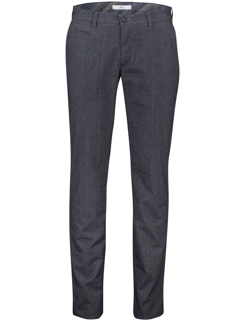 katoenen broek Brax donkerblauw