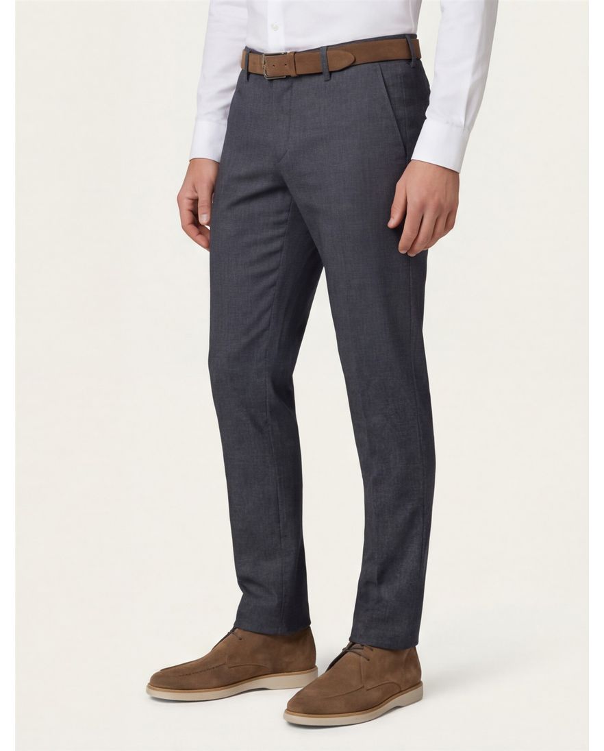 Brax katoenen broek donkerblauw