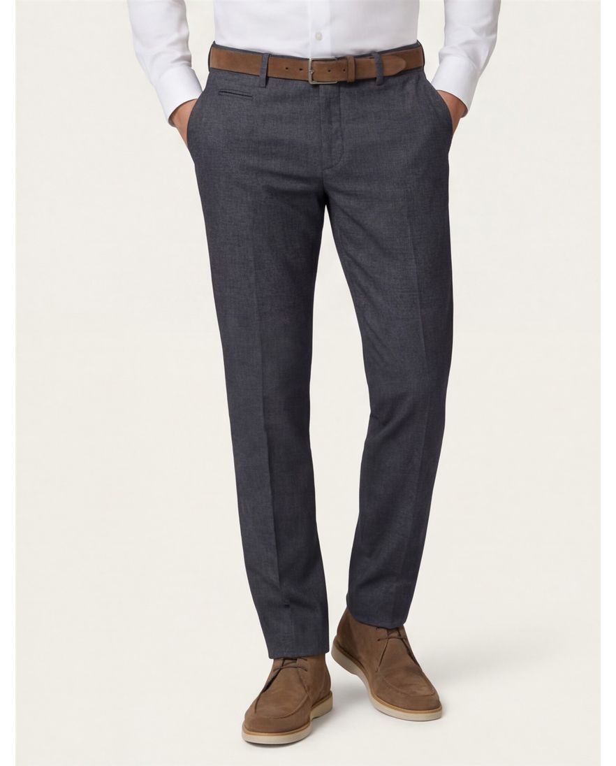 Brax katoenen broek donkerblauw