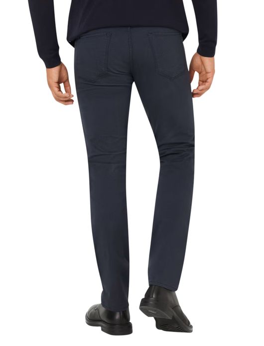 jeans Brax donkerblauw effen katoen, polyester, stretch Chuck