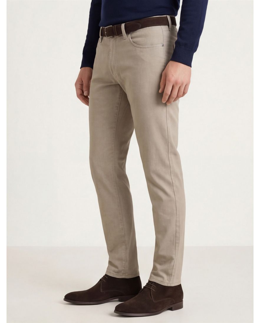 Brax 5-pocket broek Chuck beige slim fit