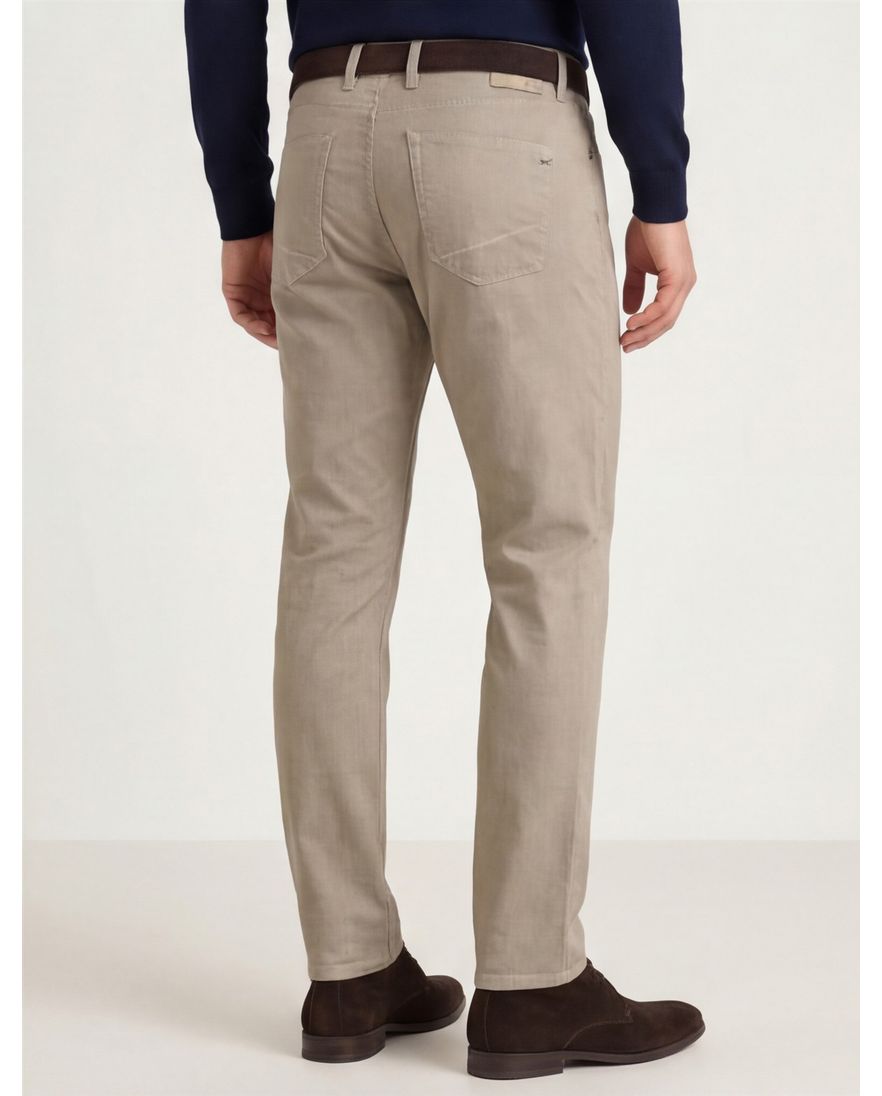 Brax 5-pocket broek Chuck beige slim fit