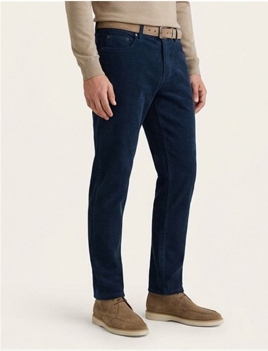 katoenen broek donkerblauw Brax