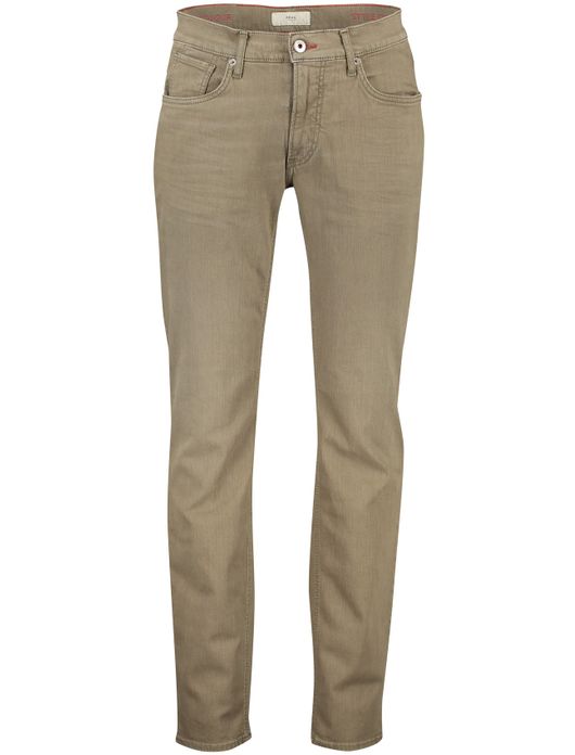 jeans Brax bruin effen katoen, stretch Chuck