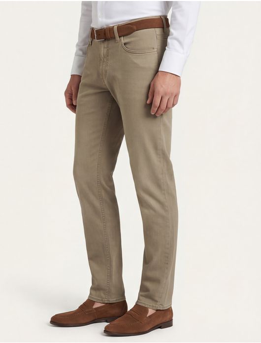 jeans Brax bruin effen katoen, stretch Chuck