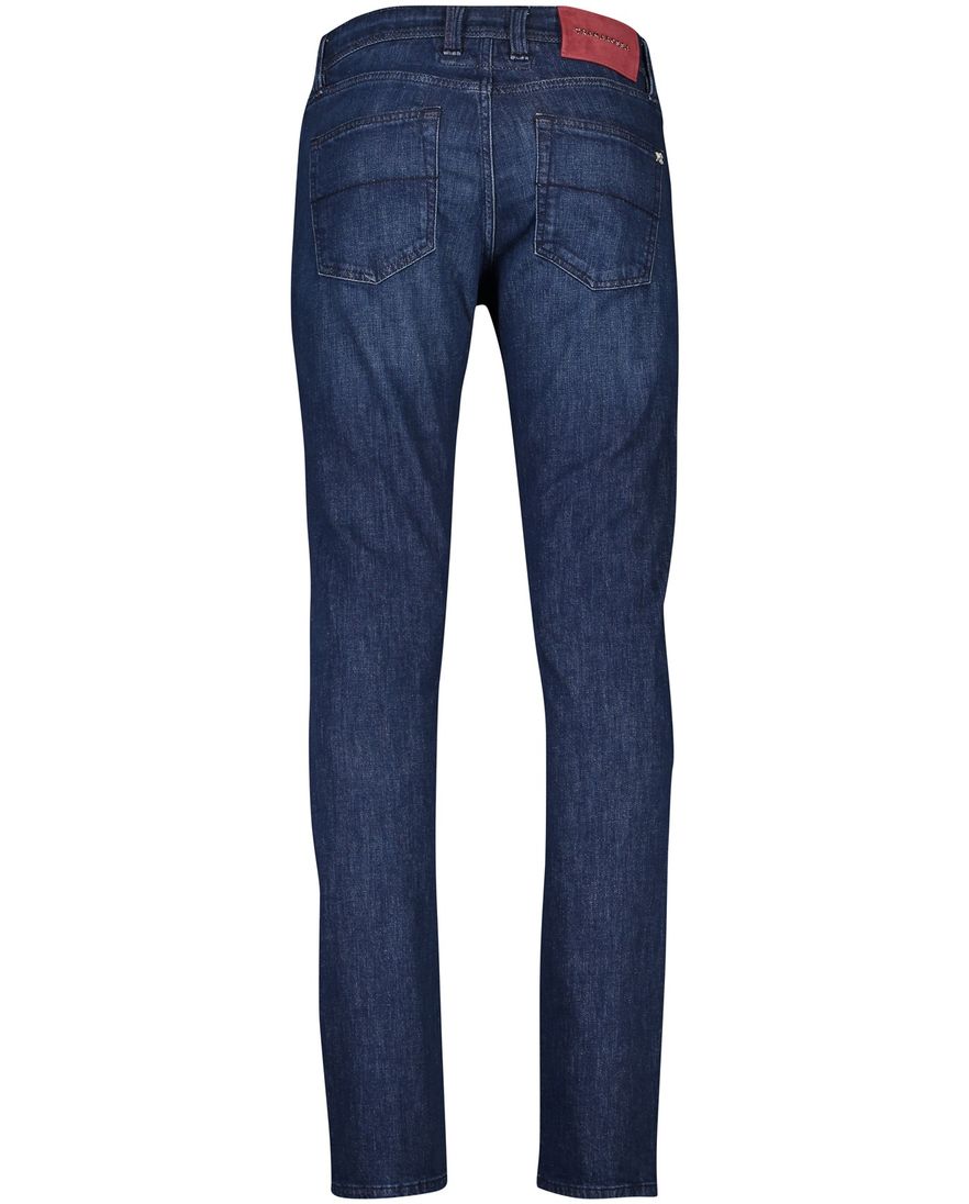 Tramarossa jeans Leonardo effen blauw katoen slim fit