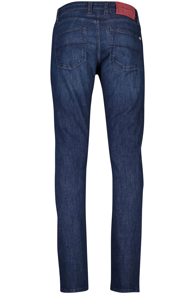 Tramarossa jeans Leonardo effen blauw katoen slim fit