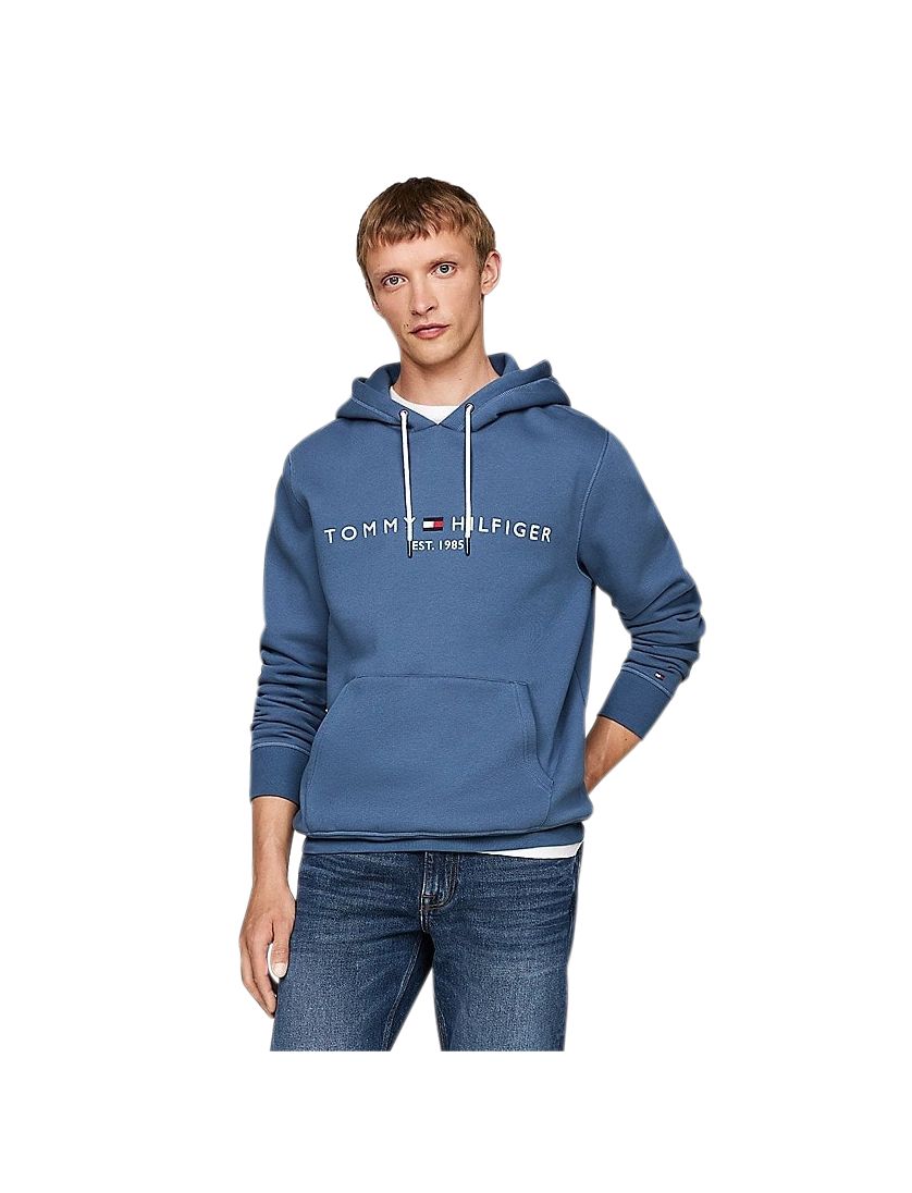 Tommy Hilfiger hoodie blauw katoen
