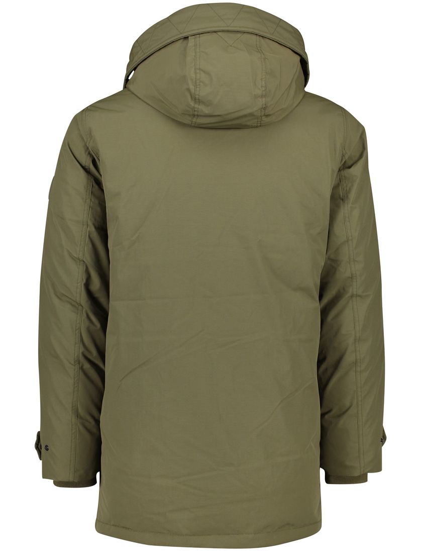 Normale Fit Tommy Hilfiger jas groen uni