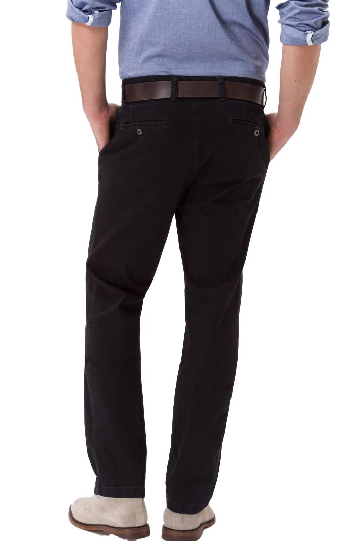 pantalon Eurex denim zwart normale fit