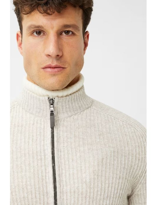 Brax vest gebreid beige