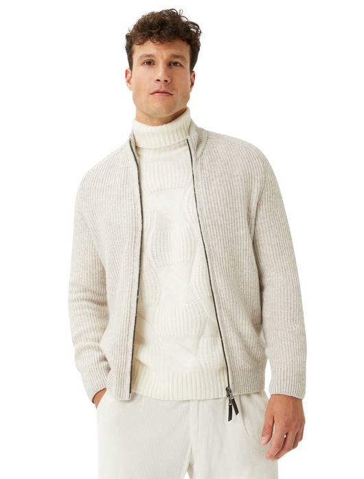 Brax vest gebreid beige