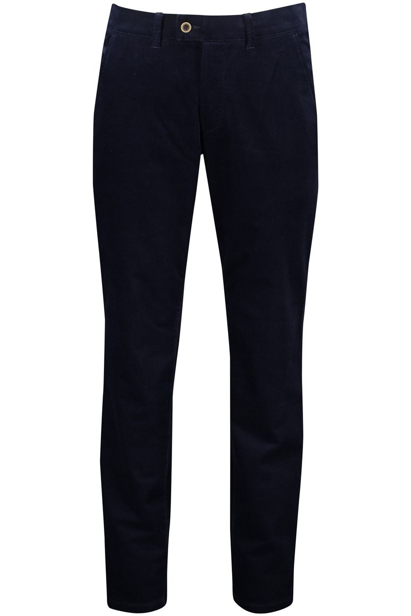 Eurex pantalon thilo ribstof donkerblauw