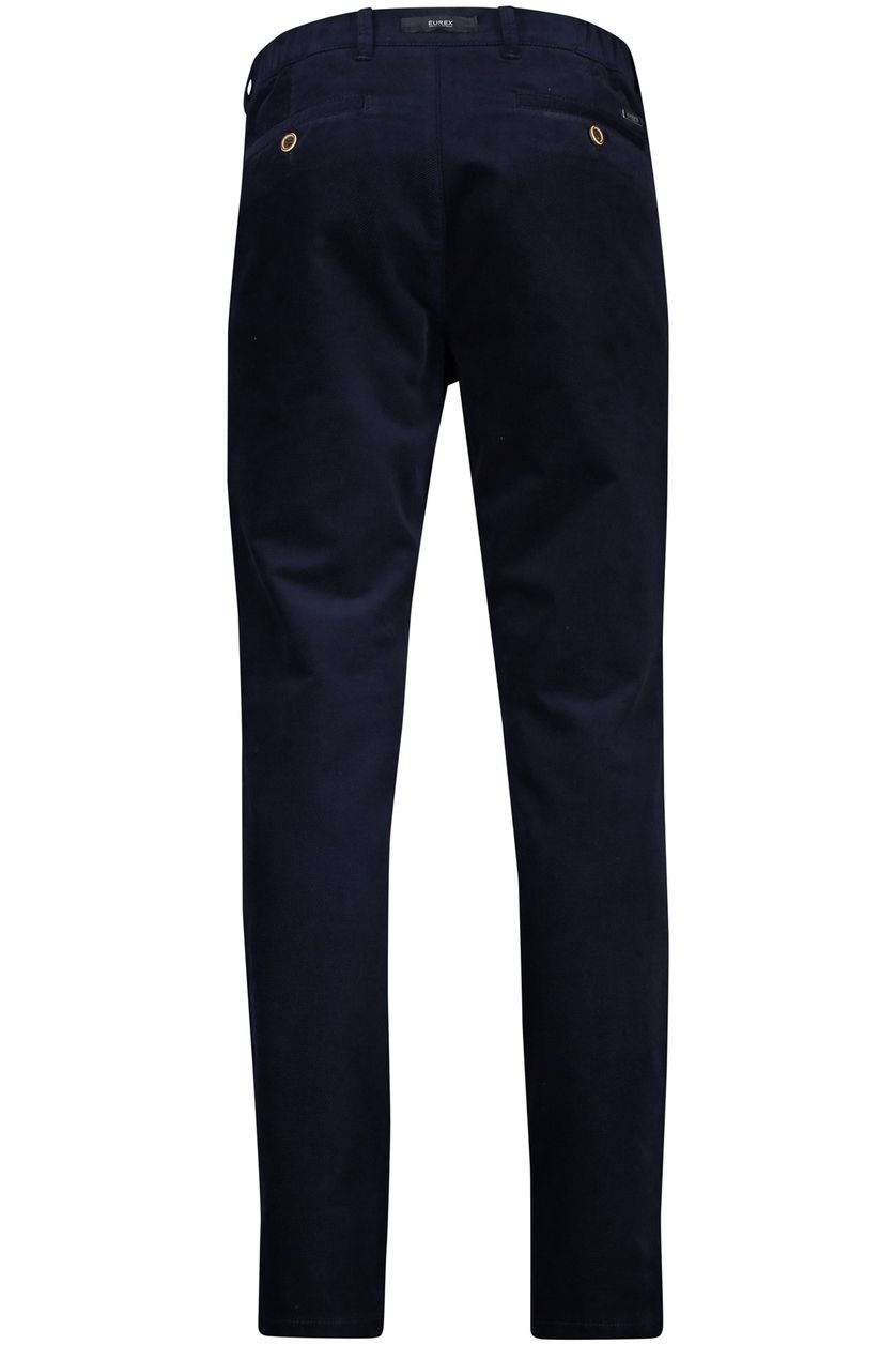 Eurex pantalon thilo ribstof donkerblauw