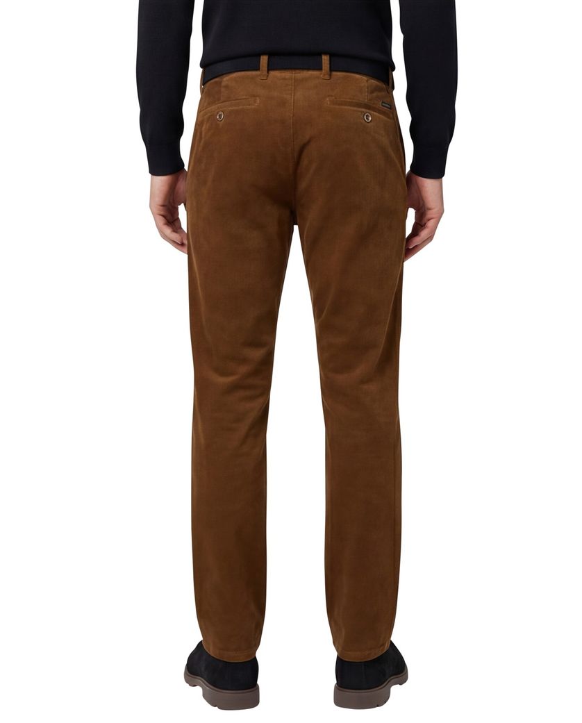 Eurex Pantalon bruin regular fit katoen
