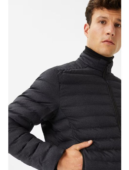 tussenjas Brax donkerblauw normale fit polyester effen rits