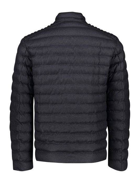 tussenjas Brax donkerblauw normale fit polyester effen rits