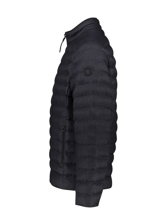 tussenjas Brax donkerblauw normale fit polyester effen rits